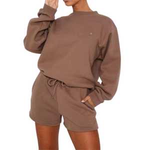 Sudadera con capucha corta para mujer, 70% algodón, 30% poliéster, con impresión de logotipo personalizado, transpirable, ecológica, tejida. - Product Image 3