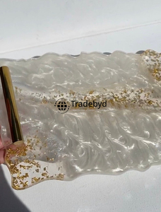 Bandeja de Servicio Móvil de Resina Premium y Plato Decorativo con Tamaños/Formas Personalizables para Decoración Moderna del Hogar-Tradebyd - Product Image 6