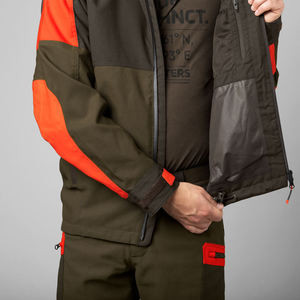 Waterproof Windproof Men's Hunting <b>Jacket</b> <b>High</b> <b>Visibility</b> Orange Outdoor <b>Softshell</b> Coat Hooded Rugged Shootinggg Hiking Apparel - Product Image 2