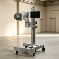 Machine de marquage laser CO2 pour lignes de production en ligne à haute vitesse, marquage de produits d'emballage et de matériaux non métalliques