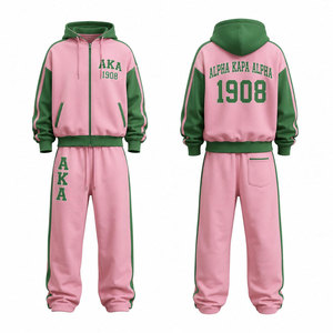 Conjunto Deportivo Personalizado AKA: Chaqueta Deportiva con Cremallera Completa y Pantalones de Chándal, Ropa Deportiva Personalizada para Hermandades al por Mayor - Product Image 4