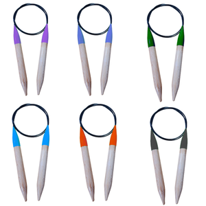 Quantité minimale de commande bas personnalisé en bois bambou fixe circulaire aiguille cercle aiguille à tricoter 40 60 80 cm pull aiguille à tricoter - Product Image 1