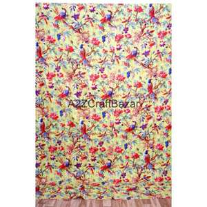 Couette Kantha en coton biologique 100% brodée, réversible, double taille, écologique, faite à la main en Inde, pour la maison, utilisable toute l'année - Product Image 1