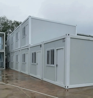 Bâtiment de bureaux préfabriqué en conteneurs d'acier modulaires, hébergement, maison en conteneurs moderne, maisons préfabriquées