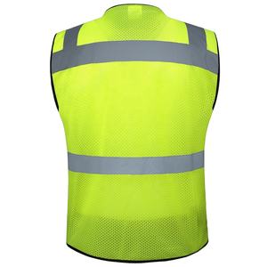 เสื้อกั๊กนิรภัยสำหรับท้องถนนคลาส2สะท้อนแสงโลโก้ตามสั่ง - Product Image 3