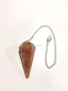 Péndulos de piedra solar al por mayor más vendidos, cristal de piedras preciosas para Feng Shui, Reiki metafísico, curación, energía divina, amor de radiestesia - Product Image 4