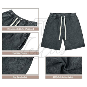 Nouveauté : Shorts d'hiver délavés à l'acide de qualité supérieure, décontractés et respirants pour adultes - Product Image 4