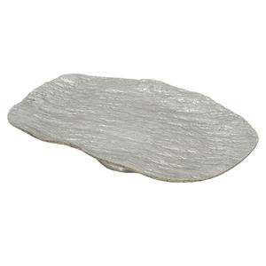 Plateaux décoratifs en métal avec base, forme irrégulière, design unique, plateau en aluminium, usage résidentiel, plateaux de service de qualité alimentaire pour hôtel - Product Image 1
