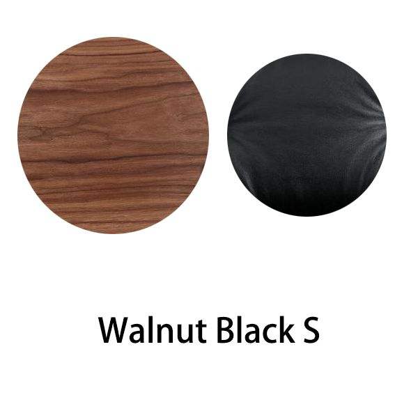 black leather walnut frame Color