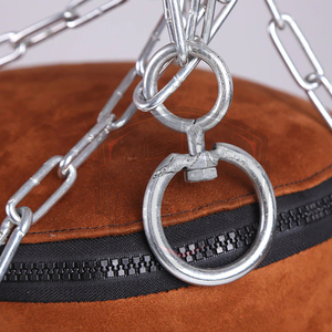 Équipement de boxe professionnel : Sac de frappe lourd sur pied en cuir personnalisé, de haute qualité, rempli de sable, réglable et robuste - Product Image 3