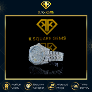 Reloj de Lujo de Buena Calidad con Movimiento Automático de Cuarzo, Resistente al Agua, VVS, Unisex, Acero Inoxidable, Cristal de Zafiro, 41MM, Correa de Moissanita - Product Image 6