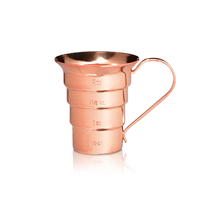 Jigger de bar en cuivre, verre, acier inoxydable et laiton pour cocktails, en promotion