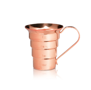 Jigger de bar en cuivre, verre, acier inoxydable et laiton pour cocktails, en promotion - Product Image 6