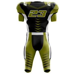 Men's Sublimated Football Pants Green Black White Color Block Tight Compression Leggings with <b>Belt</b> - Product Image 2