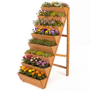 Jardinera Vertical Elevada de 8 Niveles, de Madera, con Patas, para Cultivar Flores y Plantas - Product Image 5
