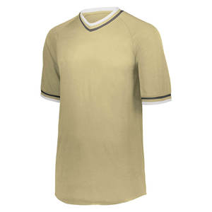 Camiseta de Béisbol con Cuello en V Estilo Europeo, Premium, Personalizable, Tallas Grandes, Manga Corta, para Deportes de Equipo, Fabricada en Pakistán (OEM) - Product Image 2