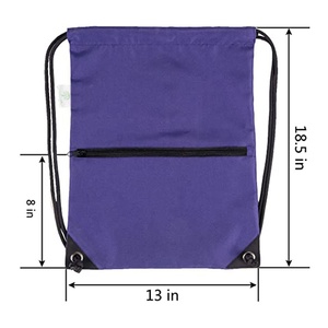 Bolsa deportiva de poliéster impermeable con cordón, Unisex, disponible en varios colores - Product Image 3
