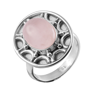 <b>Rings</b> Wholesale Handmade Rose Quartz 925 <b>Silver</b> Jewelry <b>Rings</b> Wholesale Handmade Rose <b>ring</b> for <b>men</b> and women eternity vermeil - Product Image 2