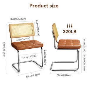 Chaise de salle à manger en rotin DreamCraft du Vietnam pour le confort et le style - Product Image 3