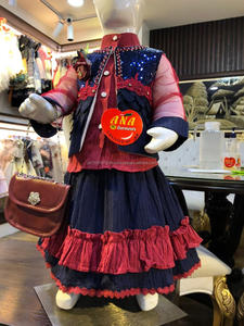 Robe pour enfant, modèle bébé fille, en coton, avec jupe et chemisier, motif floral sans manches et sac fantaisie, dernière collection - Product Image 2