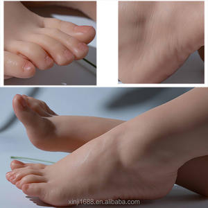 XINJI nouveauté grand pied Mannequin affichage doux formation affichage modèle géant pieds <span class=keywords><strong>platine</strong></span> Silicone Nail Art pratique pied - Product Image 6