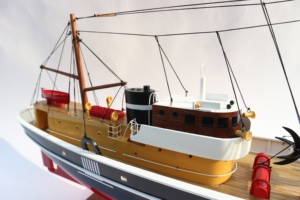 GIA NHIEN CO.LTD ของตกแต่งบ้านไม้ลายเรือตกปลาคลาสสิก รูปทรงสี่เหลี่ยมผืนผ้า วาดลายด้วยมือ ของสะสม - Product Image 2