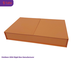 Vietnam OEM Manufacturer Custom High Quality Gatefold Rigid Paper <b>Box</b> Luxury Magnetic Split Opening Gift <b>Box</b> Wholesale - Product Image 1