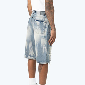 Shorts en jean pour hommes sur mesure, 100 % coton, écologiques, séchage rapide, respirants, style décontracté, service OEM, pour adultes – Grande Vente - Product Image 2