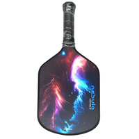 Balles de squash entièrement personnalisables OEM ODM Pro Edition, avec grip en PU premium, noyau en polymère alvéolé et face en fibre de carbone pour pickleball