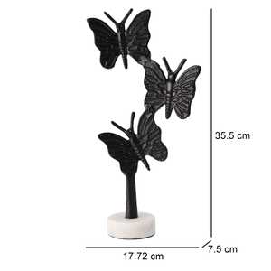 SassyButterfly Sculpture Aluminium Art Decor 35.5cm Height Tabletop Ornament Contemporary Design Handmade Eco-Friendly Durable - Product Image 1