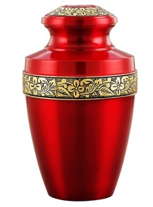 *Patriotic <b>Memorial</b> Art Deco Vintage Durable Handmade Aluminum Alloy Mini Urns for Human Ashes 3-4L Capacity Military Loving - Product Image 4