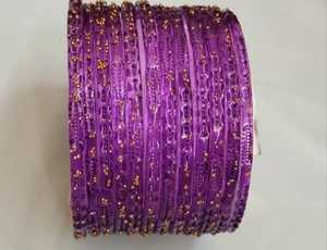 Premium Raindrop <b>Glass</b> <b>Bangles</b> For Girls- Transparent Golden Dotted Texture Unique Style Available In 25 Colors In Best Quality - Product Image 6