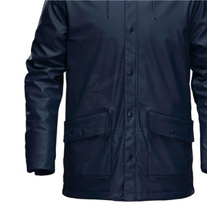 Veste coupe-vent à capuche haut de gamme, service OEM, tissu léger et durable pour l'hiver, écologique, respirant, logo frontal, vêtements décontractés - Product Image 2