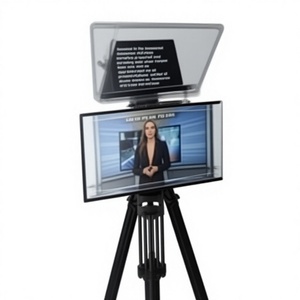 Teleprompter de 32 pulgadas con monitor dual de alto brillo, salida de monitor dual Full HD para visualización del presentador y del operador. - Product Image 1