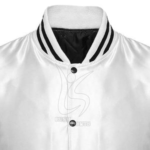 Veste en satin OEM ODM de haute qualité, vêtements d'extérieur tendance pour hommes, veste en satin en tissu de soie lisse, vêtements décontractés élégants, veste en satin - Product Image 3