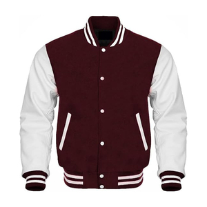 <b>Red</b> Men's Real Cowhide Leather Bomber Jacket Limited Vintage Style Thick Zipper Closure for Winter Men Leather Jacket 2025 - Product Image 1