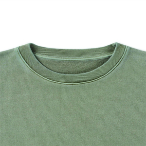 เสื้อสเวตเชิ้ตคอกลมพิมพ์ลายพัฟฟ์แบบกำหนดเองขายส่งสำหรับผู้ชาย ผ้าคอตตอนผสมเนื้อหนา ทรงโอเวอร์ไซส์ - Product Image 3