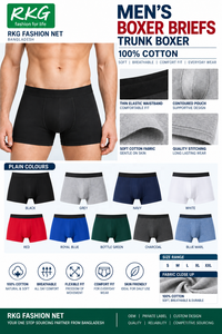 Boxers 100% coton, séchage rapide, pour hommes - Product Image 2