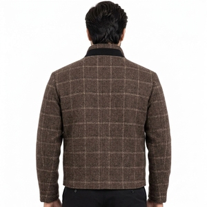 Veste en laine pour homme, tissu en laine de qualité supérieure, chaude, confortable et élégante, idéale pour les tenues décontractées, les voyages et la marche. - Product Image 5