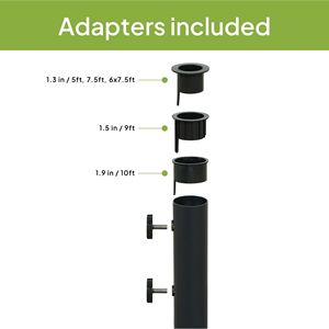 Base de Acero para Sombrilla de Exterior, 26 lb, Acabado Negro, para Patio y Jardín - Product Image 3