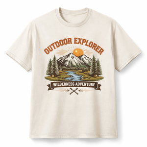 T-shirt personnalisé en gros pour hommes, imprimé avec logo, en tissu épais |   Fabricant OEM Direct - Product Image 1
