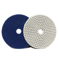 Kit de tampon de polissage diamant 5 pouces 125mm pour le polissage de meulage à l'eau de granit et de marbre