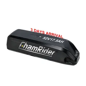 Chamrider bateria ebike recarregável, bateria escondida maa 21700 48 v 21ah 500w íon de lítio