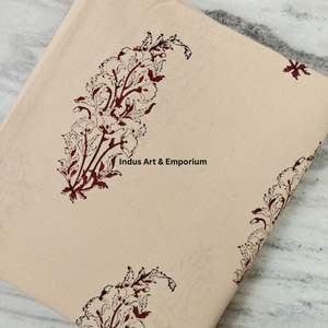 Tela de Algodón Cambray Estampada a Bloques 60x60, Tela de Algodón con Estampado Tradicional Jaipuri - Product Image 2