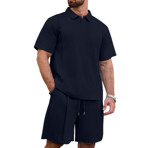 2026 Summer <b>Set</b> Short Men's Quick-dry Fitness Sleeve T-shirt & Shorts Two Piece Sporting Suit For Men Fashionable Short Suit Men - Product Image 5