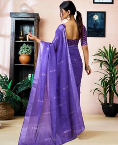 Sari Tradicional KV Listo para Usar para Niños, con Estampado Geométrico y Adornos de Lino, Antiarrugas, Reversible, de Secado Rápido, para Fiestas de Otoño - Product Image 2