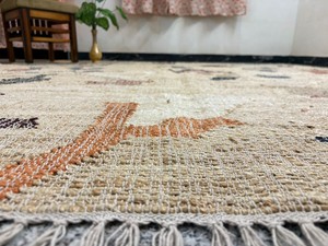 Alfombra de Yute Natural, Hecha a Mano, con Diseño Floral Abstracto, Moderna, con Flecos, Rectangular, para Hogar, Hotel, Pasillo - Product Image 5