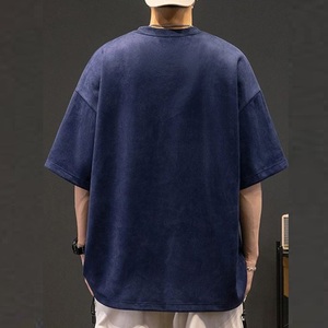 Nouvel Arrivage T-shirt Homme en Coton Uni à Manches Longues Coupe Ample Épaules Tombantes Grammage Lourd Écologique Séchage Rapide Haute Qualité - Product Image 2