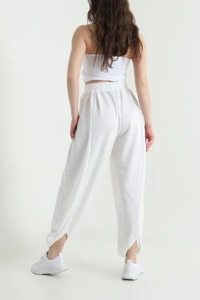 Pantalon de sport pour femme 2026 EVER GLOW, modèle personnalisé pour la jambe droite, en polaire polyester/coton respirant et écologique, séchage rapide, vente en gros - Product Image 2