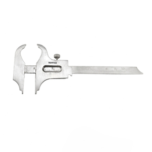 Classic Style Silver Plated Stainless Steel Vernier Caliper Gauge 0-100mm Range Locking Screw Navel Body Jewelry Sliding <b>Tools</b> - Product Image 1